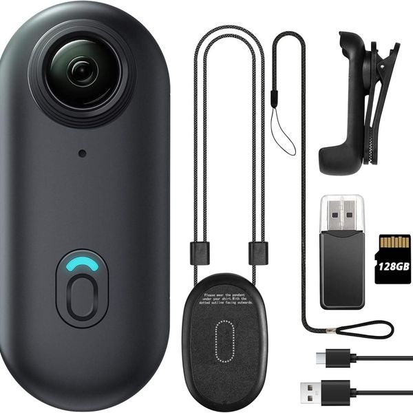 128GB FHD 1080P Mini Body Camera, Wearable Action Body Cam, Thumb Size Hands Free Recording Body Worn Camera, Premium