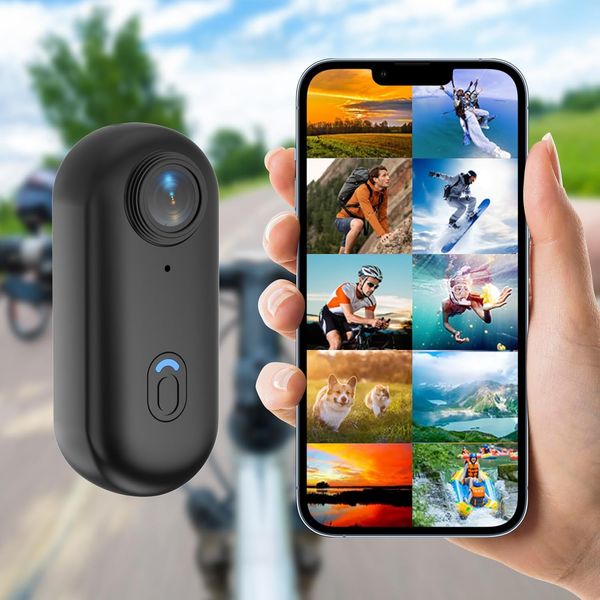 Best Selling 4K 1080P Mini Wi-Fi Sports Action Camera 30M Waterproof Pet Cat Collar 4K 30FPS Video Resolution Thumb Camera