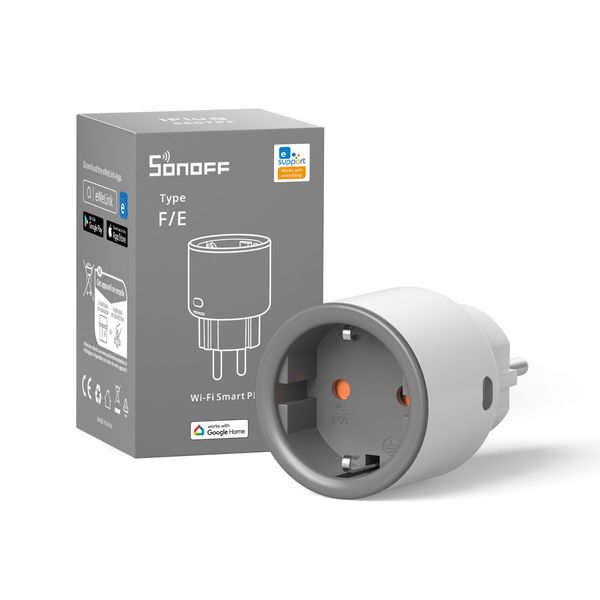 SONOFF S60TPF WiFi DE Smart Socket 16A EU Wireless Power Plug Energy Monitoring APP Remote Control Via Alexa Google Home Alice