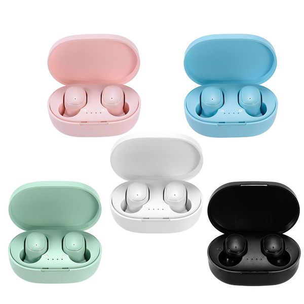 Free Shipping New Headset A6S Wireless Earbuds 5.0 TWS Earphone Noise Cancelling Mic Earphone A6s Gaming Headset Earphones