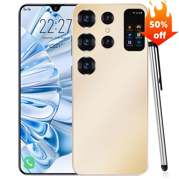 Hot Selling S25 ULTRA Original 7.3 Inch 16GB+1TB 48MP+100MP Unlocked 10 Core Dual SIM Smart Phone Android 14 Mobile SmartPhones