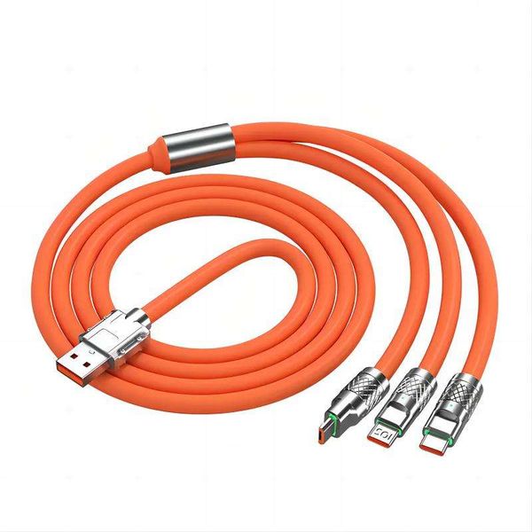 USB OEM Private Label Phone Charger 120W Multi Charging Cable 3 in 1 for Iphone