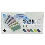 Wireless Keyboard and Mouse Set Rechargeable, Ultra-thin and Compact, Suitable for Computers, Tablets, Etc