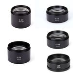 High Quality 0.3X 0.5X 0.7X 0.75X 1X 1.5X 2X Stereo Microscope Lens Accessories Auxiliary Objective Lens Barlow Lens 48mm Thread