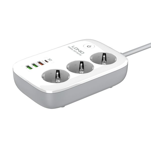 Ldnio Sew3452 Fast Charging Wifi Power Strip Euro Plug App Control Power Socket Meter Function 100-250v Smart Power Strip