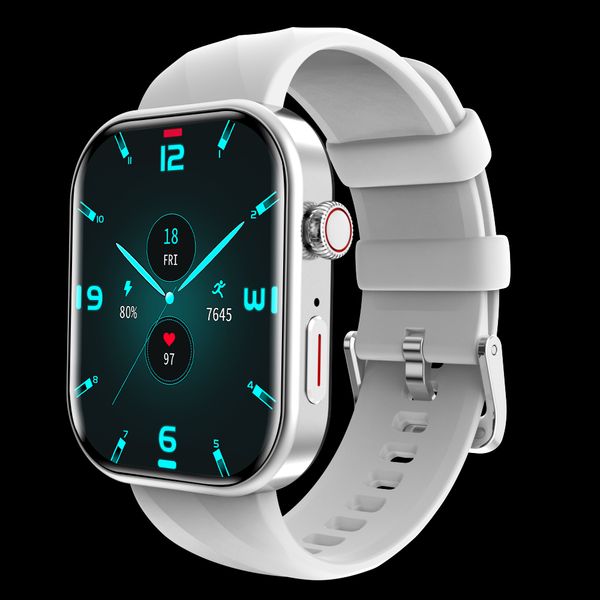 2024 New Waterproof Smartwatch for Men Women Big Screen Fitness Tracker Heart Rate Monitor APP Control Camera Calling Function
