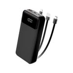 Factory Custom 20000mah Power Bank With LCD Display Portable Battery Charger 12V 9V 5V Power Banks & Power Station With Cables